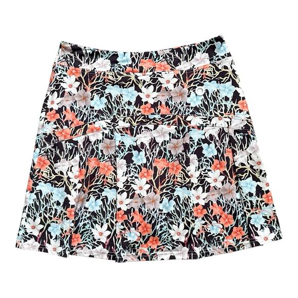 Jack Smith Athletic Skort Womens Medium Floral Tennis Golf Pull On Stretch - Picture 2 of 6